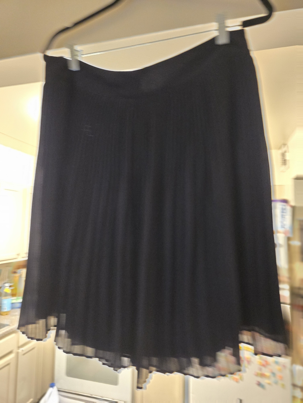 Ann Taylor Black Pleated Circle Skirt - Picture 3 of 6